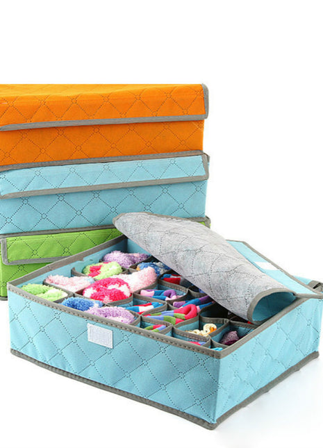 Bedroom Drawer Organizer with Protected Lid for Underwear Storage - Caroeas