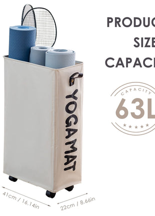 Home Gym Storage Yoga Mat Storage Rack | Caroeas