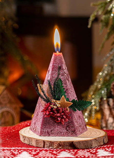 2 Packs Christmas Aromatherapy Set: Tree Shaped Diffusers in Pine, Cedar, Grapefruit & Lemon - Festive Red for Holidays & New Year Decor