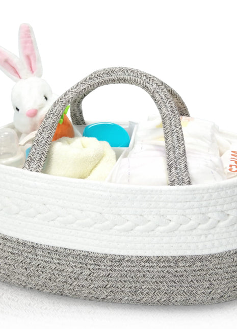 XX-Large Portable Nursery Diaper Caddy Organizer with Divider Caroeas