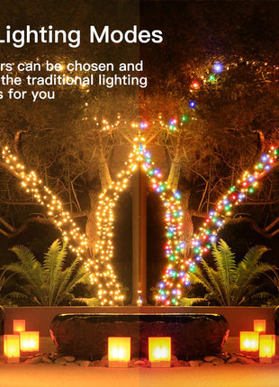 Christmas Outdoor String Lights 210ft/640 LED Super Long Multicolor 11 Modes&Timer Remote