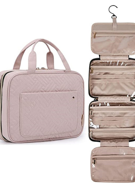 Toiletry Bag Travel Bag with Hanging Hook Makeup Organizer | Caroeas