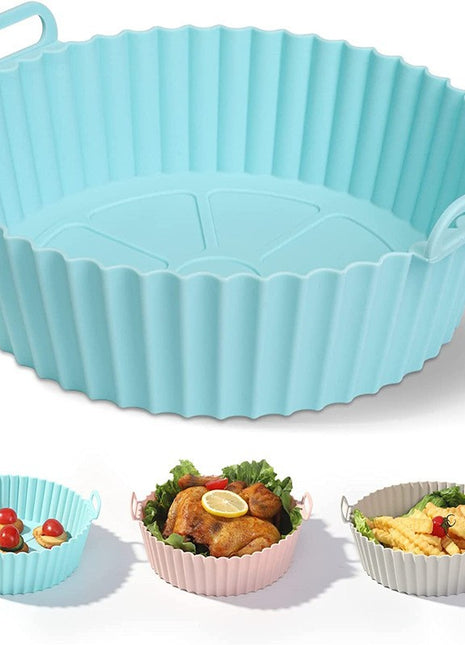 2 Pack Air Fryer Silicone Liners Round Silicon Pot | Caroeas
