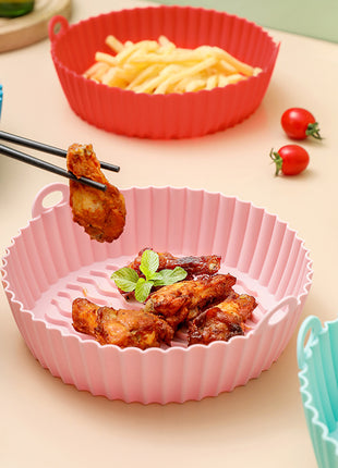 Round Air Fryer Silicone Liners Pot Airfryer Accessories