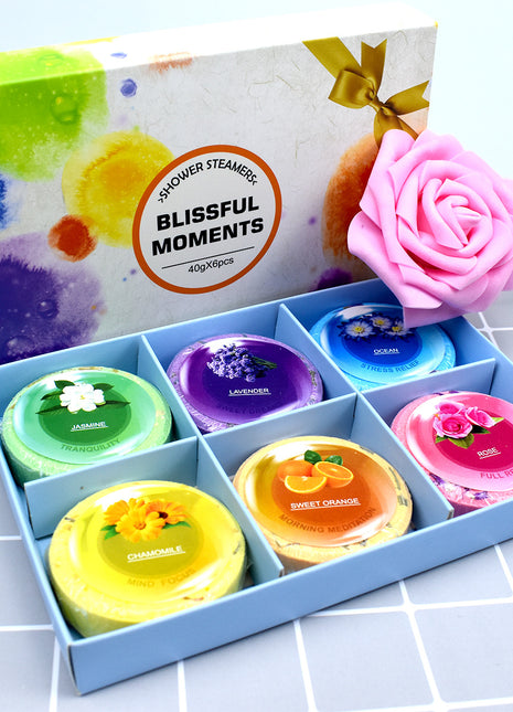 Pack of 6 Shower Steamers for Valentines Day Gifts Shower Bombs | Caroeas