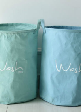 4 Colors Cotton Laundry Bag Waterproof Kids Laundry Basket Toy Storage Bag - Caroeas