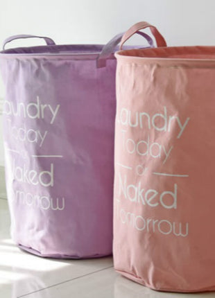 4 Colors Cotton Laundry Bag Waterproof Kids Laundry Basket Toy Storage Bag - Caroeas