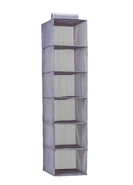 Durable Open Hanging Closet Shelves Waterproof Design with 6 Units for Storage - Caroeas