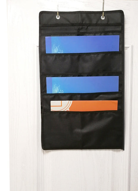 Paper Organizer for Desk Hanging Design to Save More Space with 3 Hooks Included - Caroeas