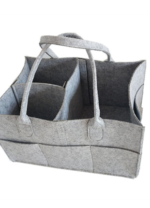 Stylish Diaper Bags Felt Soft Material with Spacious Space for Easy Storage - Caroeas