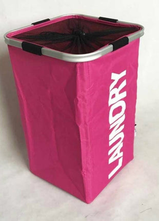 Aluminum Frame Foldable Oxford Cloth Laundry Bag Crate and Barrel Storage Basket - Caroeas