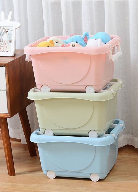 Rolling Laundry Sorter with Flexible Wheels for Easy Transportation 3 Colors - Caroeas