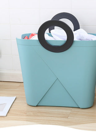 Laundry Basket with Handles and Durable Material Suitable for Apartment and Dorm - Caroeas