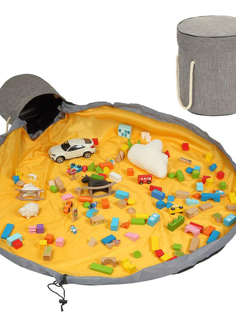 Toy Storage Ideas Kids Toy Organizer with Play Mat | Caroeas