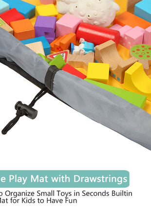 Toy Storage Ideas Kids Toy Organizer with Play Mat | Caroeas