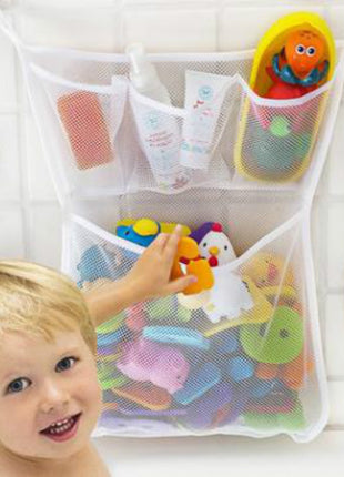 Hanging Kid Toys Storage Mesh Bag for Bathroom Easy Clean - Caroeas
