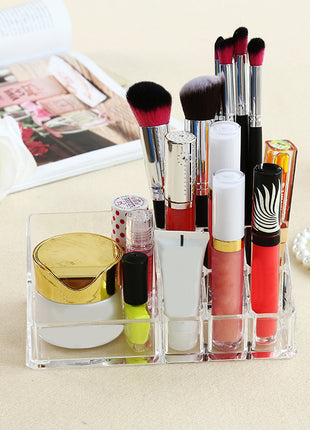 Makeup Organizer Countertop Cosmetic Holder with Spacious Compartment for Easy Storage - Caroeas