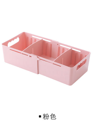 Closet Drawer Organizer with Sliding Tray for Capacity Adjustment 4 Different Colors - Caroeas
