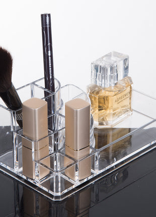 Makeup Desk Organizer with Eco-friendly Acrylic Material  and Multi-combination Storage - Caroeas