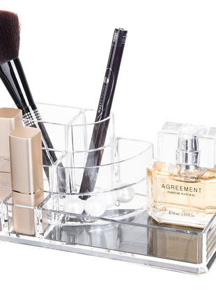 Makeup Desk Organizer with Eco-friendly Acrylic Material  and Multi-combination Storage - Caroeas