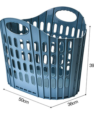 Foldable Plastic Laundry Basket Wall Mounted Laundry Hamper | Caroeas