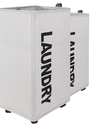 Stackable Laundry Baskets with Rollers Laundry Bag for Traveling | Caroeas
