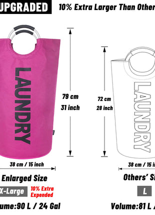 10 Color 3 Size Large Laundry Hamper Collapsible Laundry Basket | Caroeas