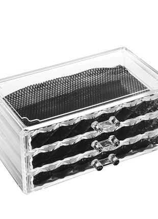 Clear Makeup Organizer Thick Acrylic Material with Drawers for Easy Storage - Caroeas