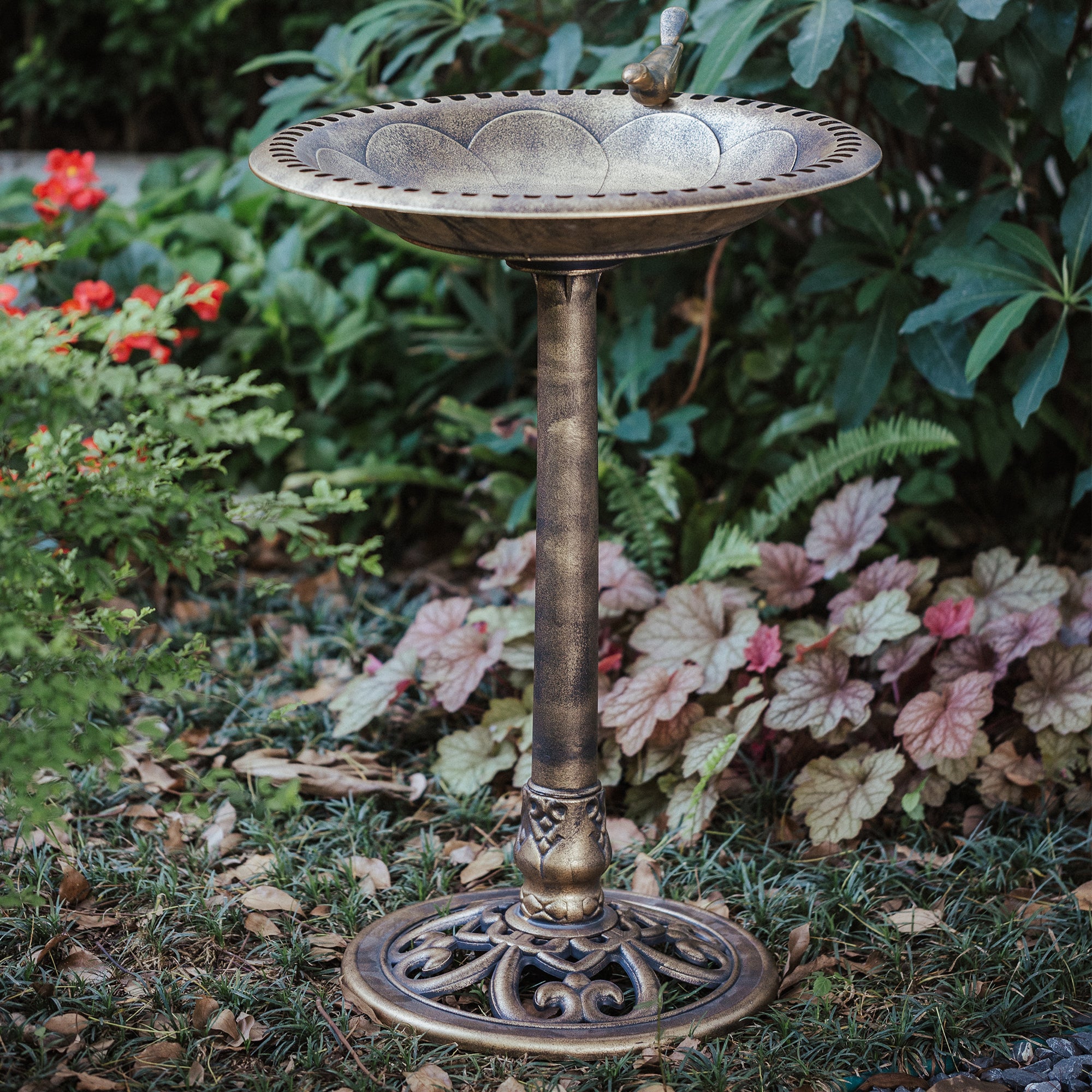 Copper Bird Bath Stand Home Depot Bird Bath Bowl Caroeas
