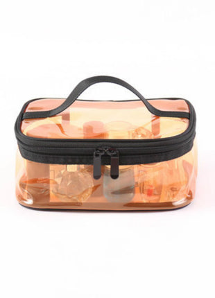 Transparent Makeup Travel Organizer with Zipper 4 Different Shapes and Colors - Caroeas