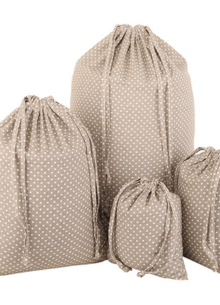 Cotton Laundry Bag Spot Pattern Thick Durable 4pcs/Set Effective Cost Multi Functions - Caroeas