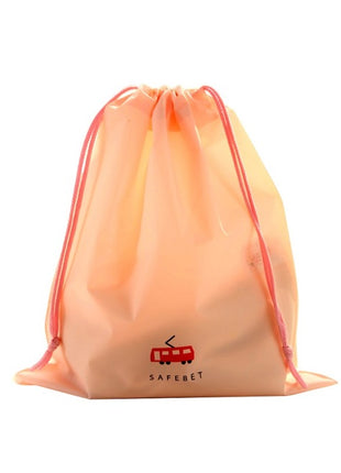 Travel Laundry Bag Lightweight Waterproof Breathable Material with Drawstring Closure - Caroeas